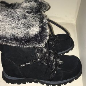 Skechers Faux Fur Boots